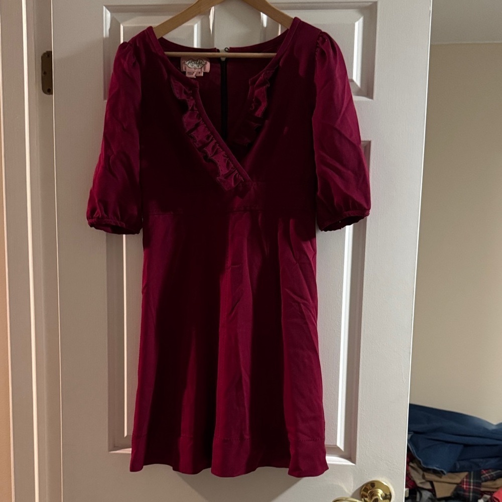 Phoebe Couture Deep Red Mini Dress